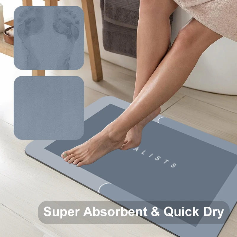 Haven Stone Mat — Instant-Dry Diatomite Bath Mat