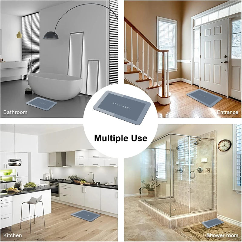 Haven Stone Mat — Instant-Dry Diatomite Bath Mat