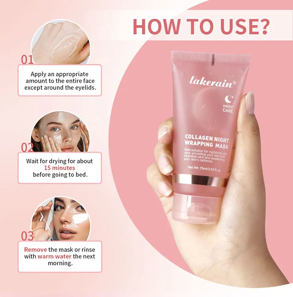 GlowHaven™ Overnight Collagen Peel-Off Mask