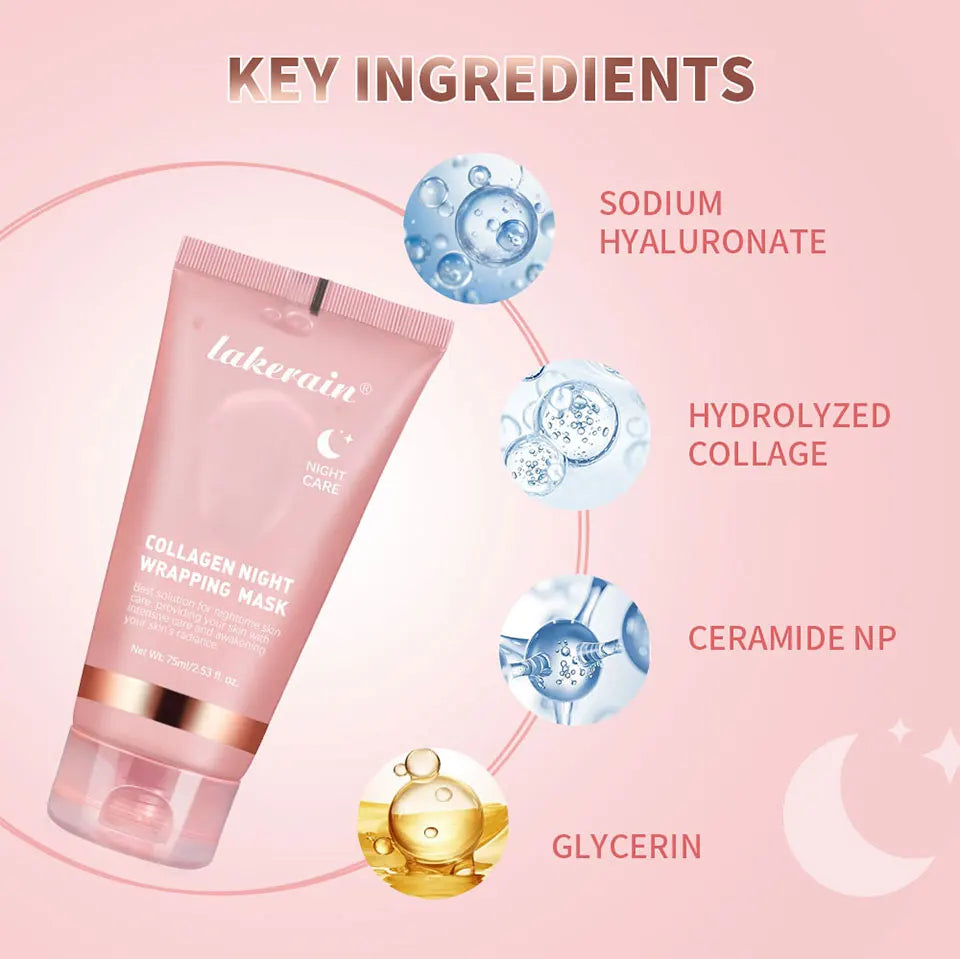 GlowHaven™ Overnight Collagen Peel-Off Mask