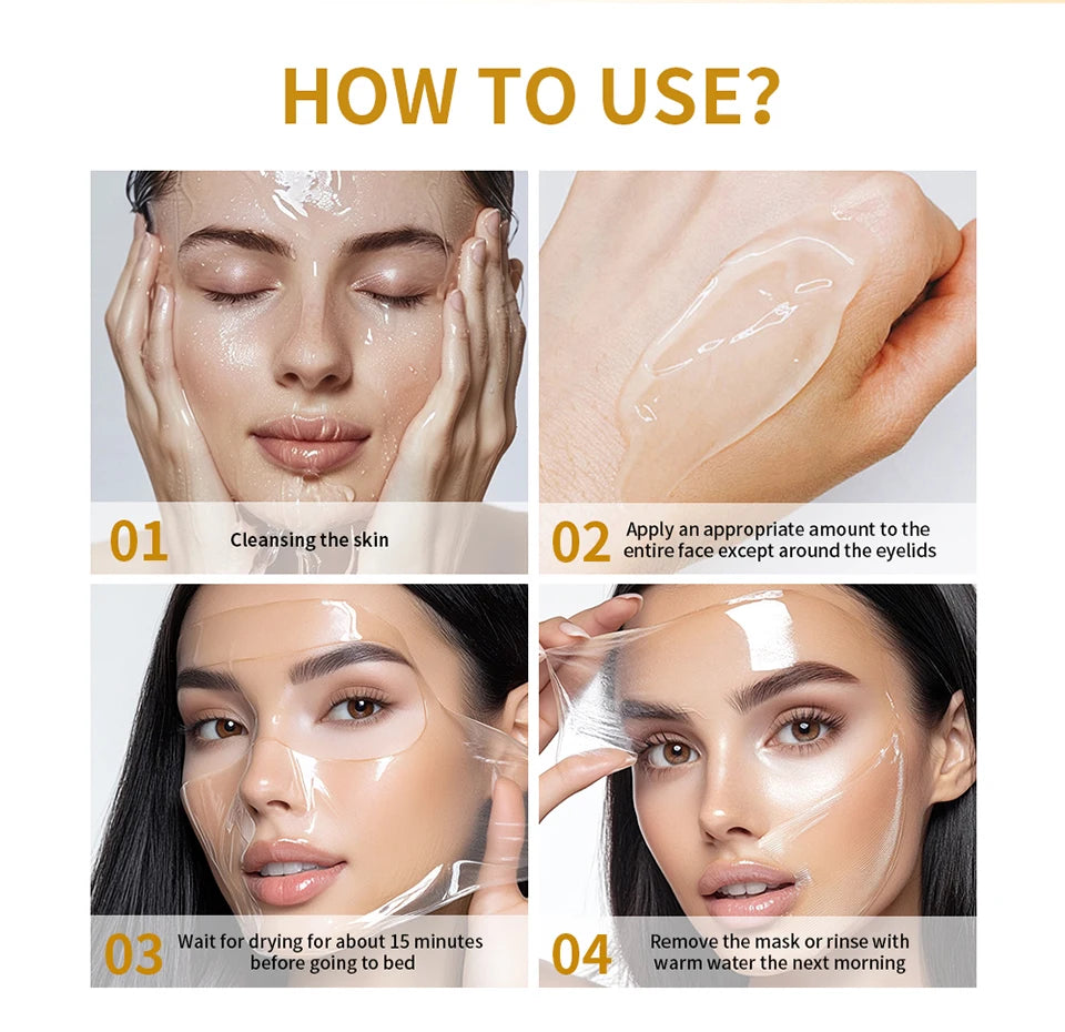GlowHaven™ Overnight Collagen Peel-Off Mask